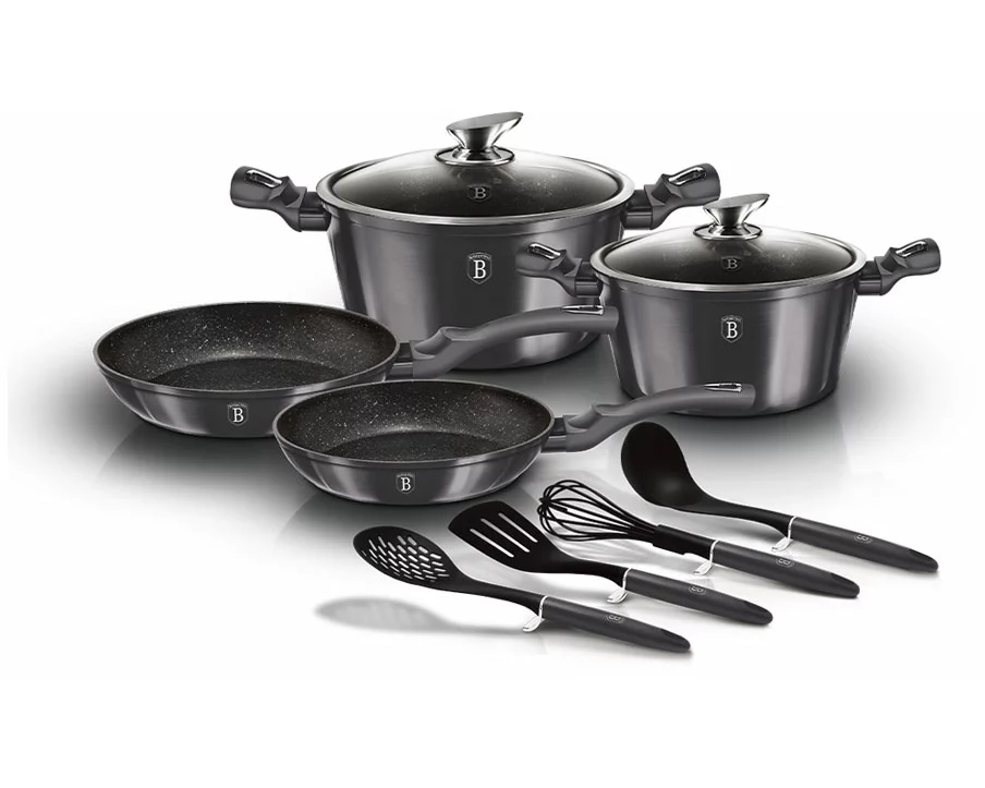 Berlinger Haus 10tlg. Kochgeschirr-Set Metallic Line Carbon Pro Edition