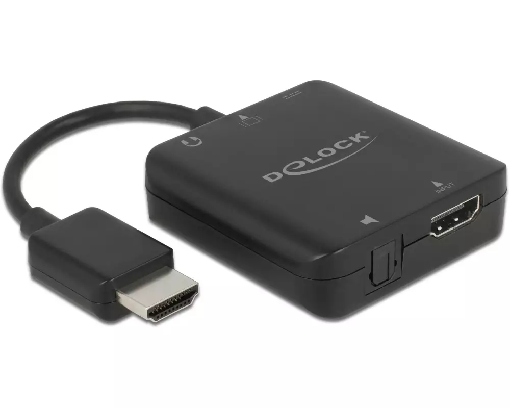 Delock Audio Extraktor HDMI 4K 60 Hz kompakt