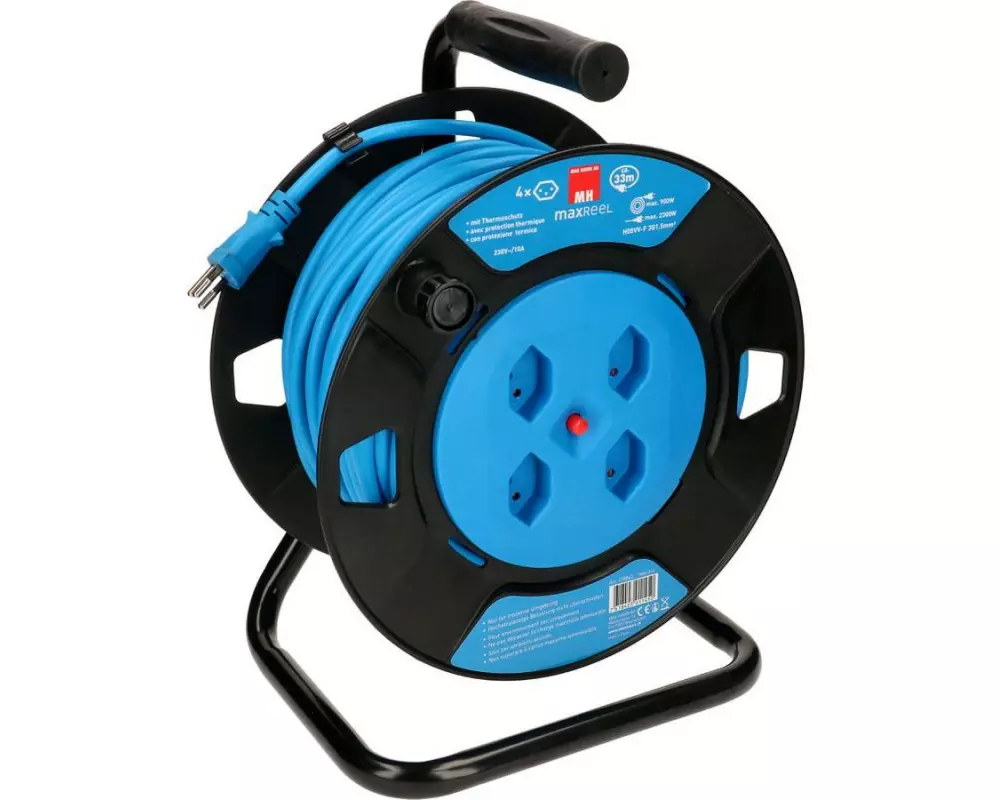 Max Hauri Kabelrolle V2 33 m Blau