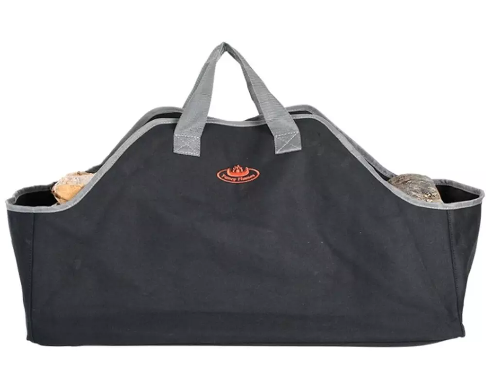 Esschert Design Kaminholztasche Polyester Schwarz