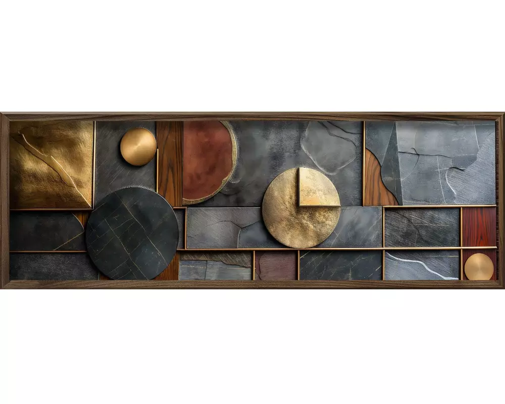 Wallxpert Bild Shapes 120 x 40 cm