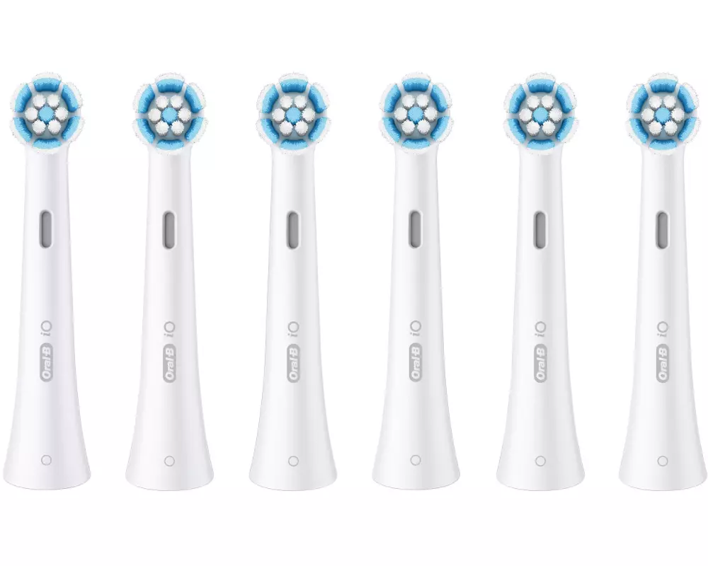 Oral-B Zahnbürstenkopf iO Sanfte Reinigung, Weiss, 6 Stück
