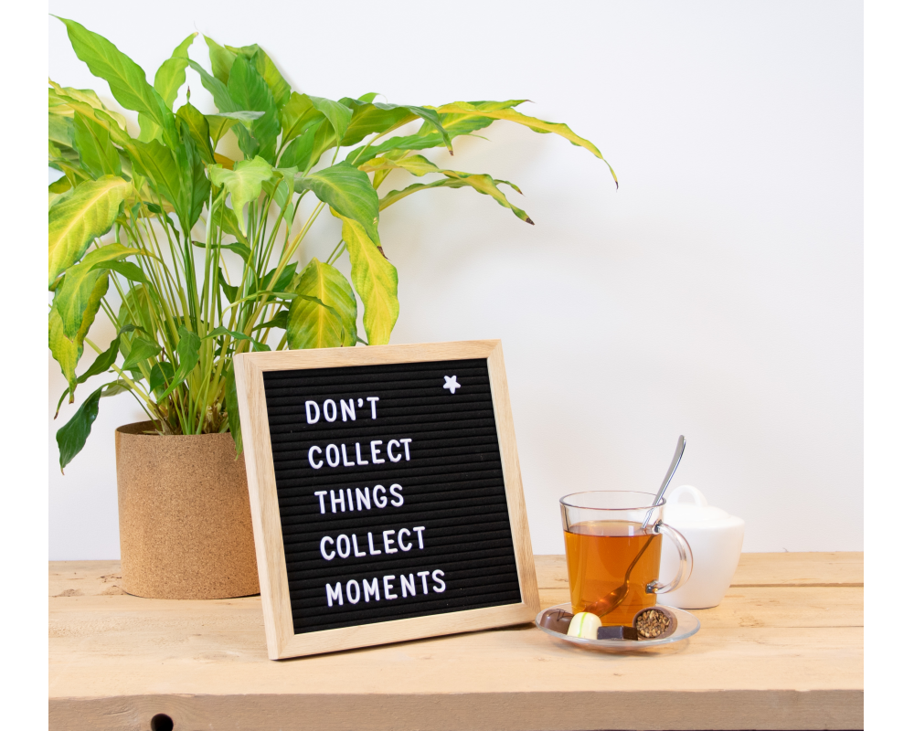 SECURIT Letterboard, Set WBL-TE-30-30 schwarz 30x30x2cm