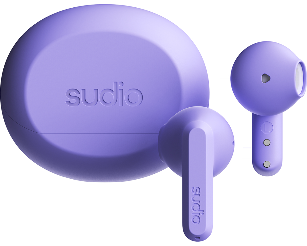 SUDIO Wireless Earbuds A3PUR A3, Purple