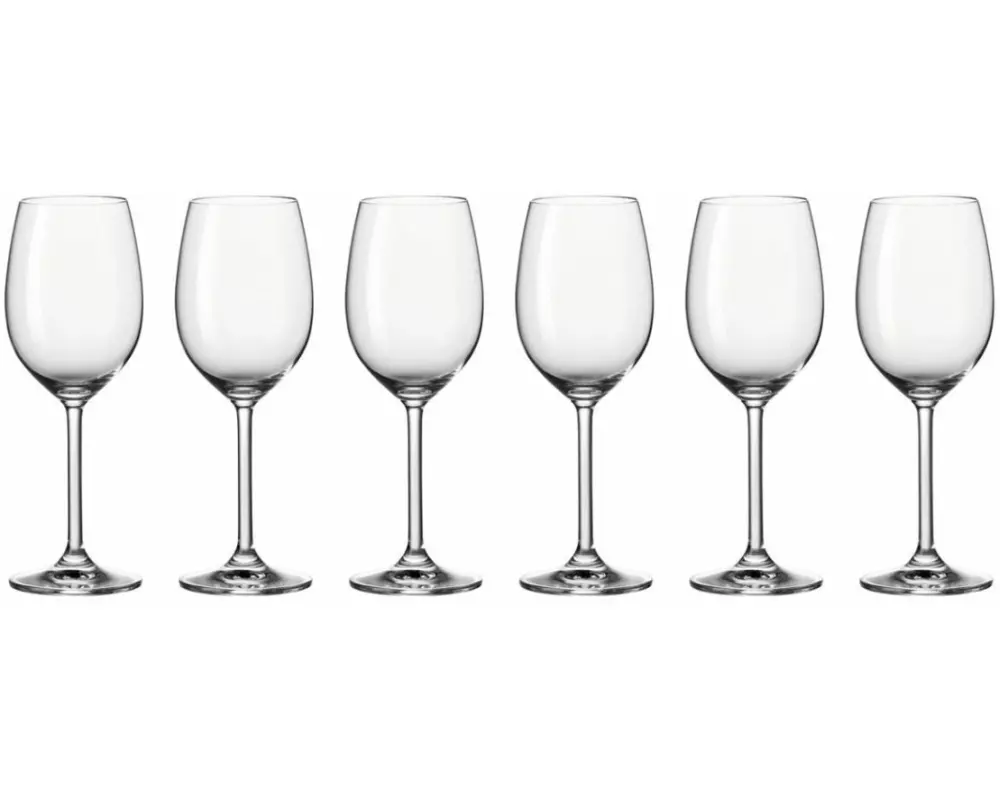 Leonardo Weissweinglas Daily 370 ml, 6 Stück, Transparent