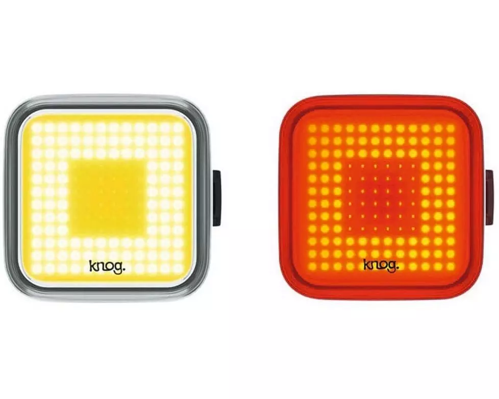 knog. Velolampe Blinder Square Twinpack Lichtset
