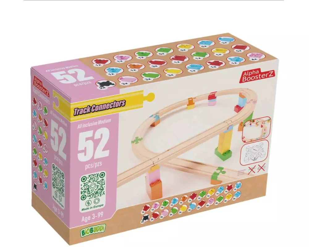 AlphaBoosterz TrackConnectors – all inclusiv Set Medium