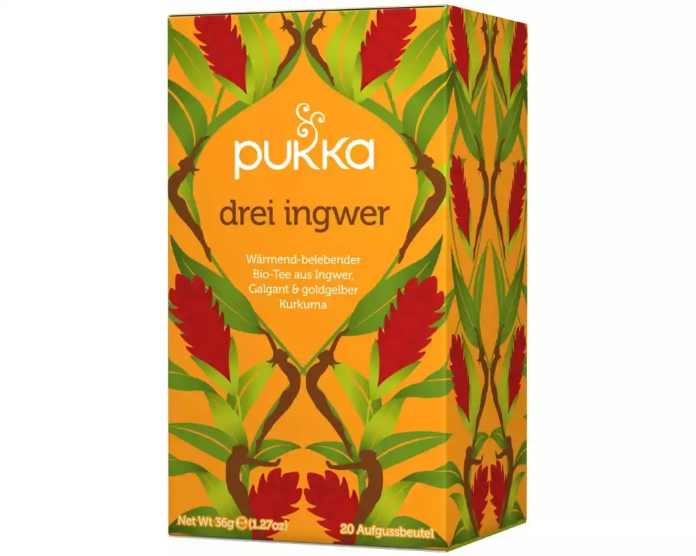 Pukka Teebeutel Bio-Tee Drei Ingwer 20 Stück
