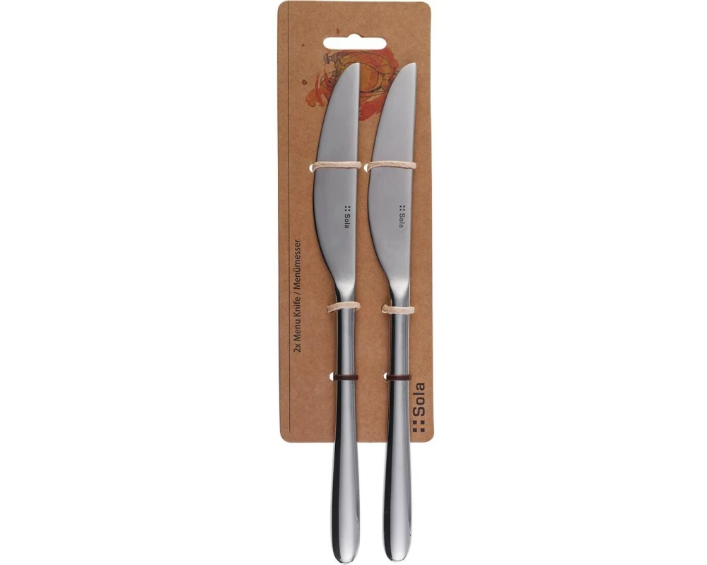 Sola Tafelmesser Basic Alpha, poliert, 2 Stück