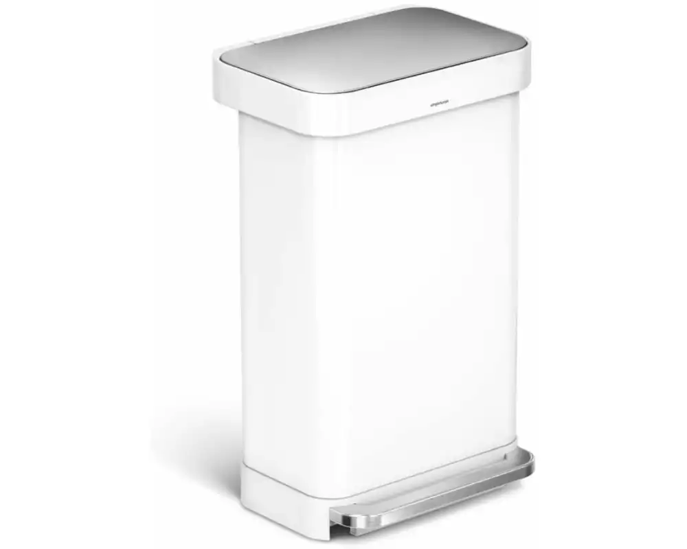 Simplehuman Treteimer CW2027 45 Liter, Weiss