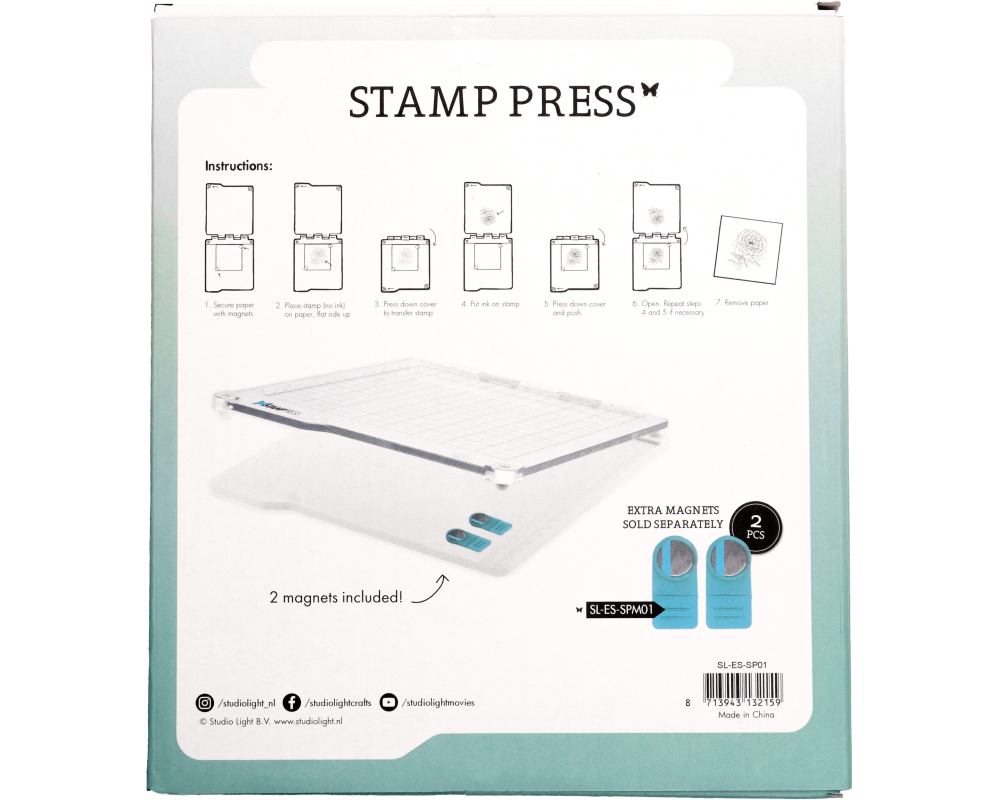 SIZZIX Stempelpresse 16x16x2cm SP01 3 Stück