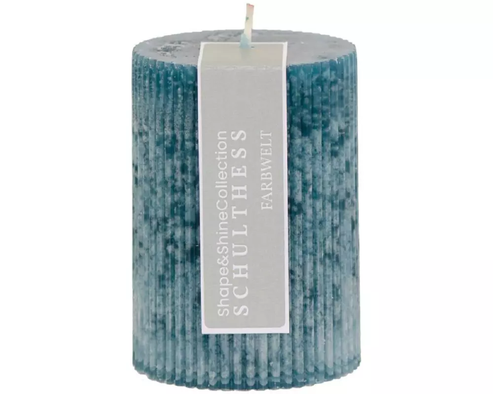 Schulthess Kerzen Kerze Shape & Shine, 7 x 10 cm, Emerald