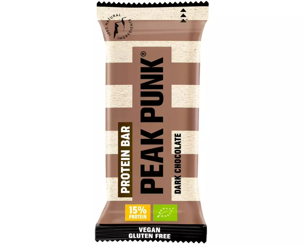 PEAK PUNK Bio Protein Bar Dark Chocolate 12 x 55 g