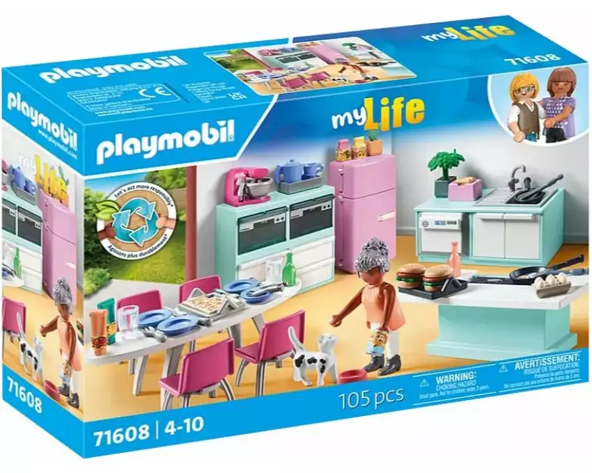 Playmobil My Life Küche mit Essplatz 71608
