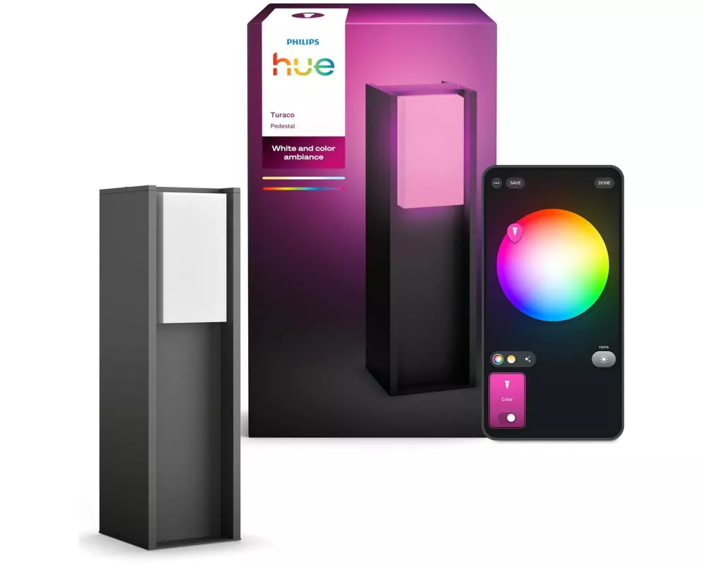 Philips Hue Gartenlicht Turaco 1100 lm Anthrazit