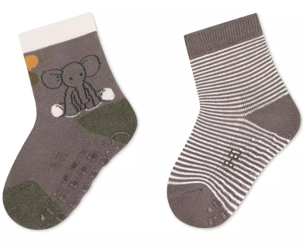 Sterntaler Antirutsch-Socken Eddy 2er Set Grau Gr. 19/20