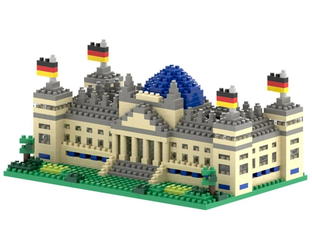 BRIXIES Bausteinmodell Reichstag Berlin aus 651 Bausteinen