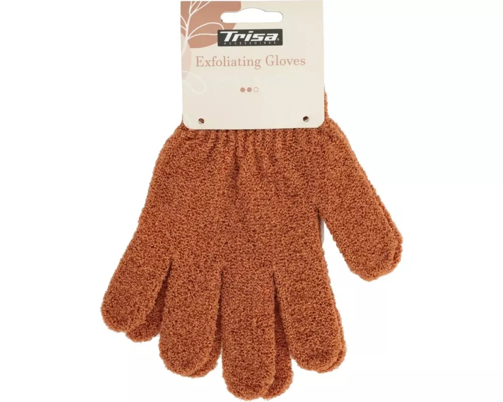 Trisa Accessoires Peelinghandschuhe braun