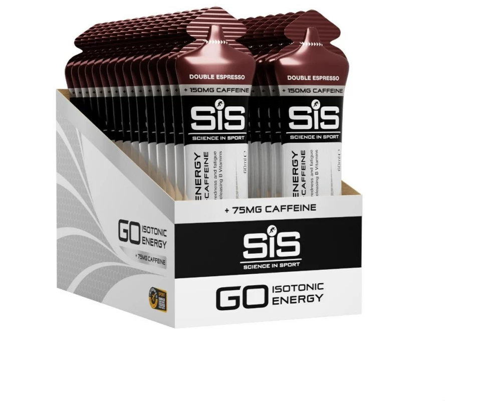 SIS - ScienceinSport Energygel Go Energy + Caffeine Double Espresso, 30 Stück