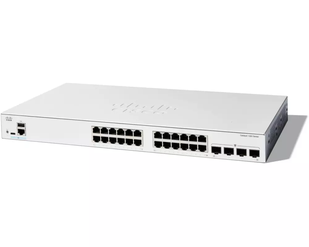Cisco PoE+ Switch Catalyst C1300-24P-4G 28 Port