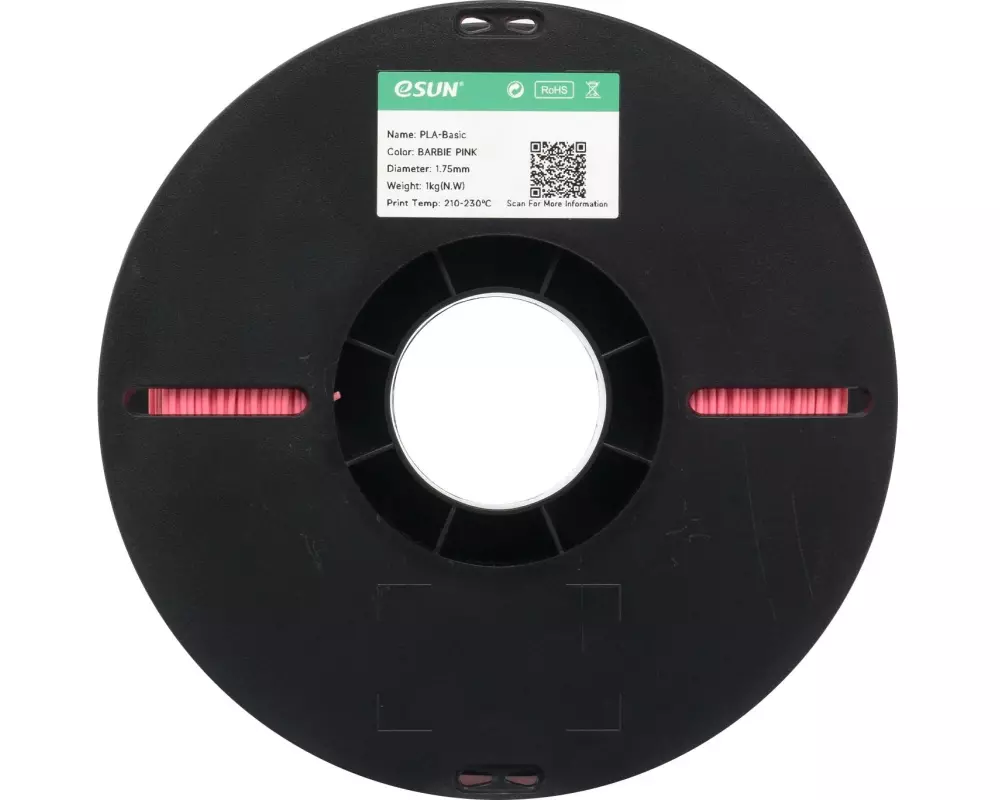 eSun Filament PLA Basic, Barbie-Rosa 1.75 mm 1 kg