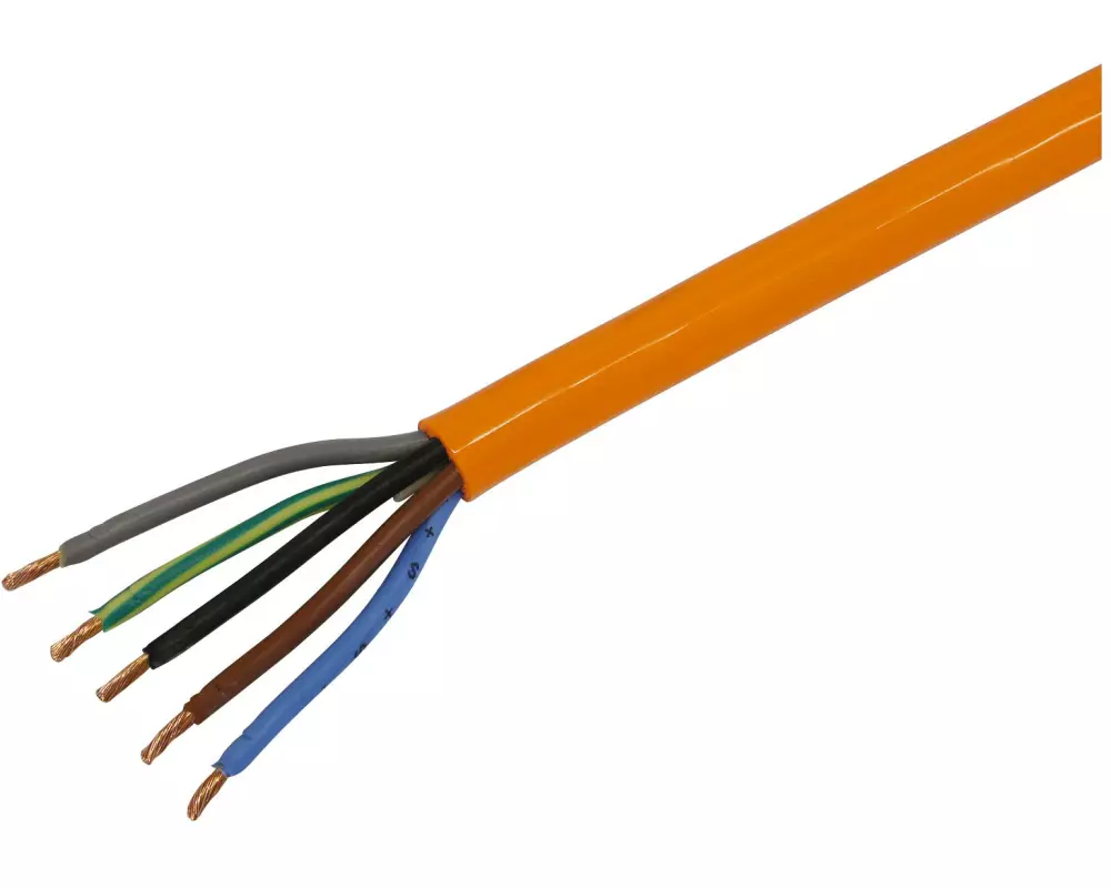 STEFFEN Installationskabel PUR 5 x 2.5 mm², 33 m Orange