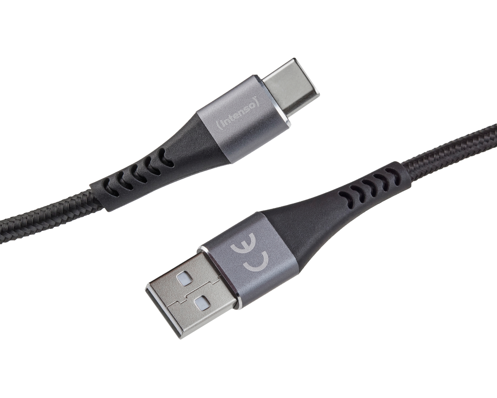 INTENSO Cable USB-A to USB C 7901100 1.5 m, Nylon black