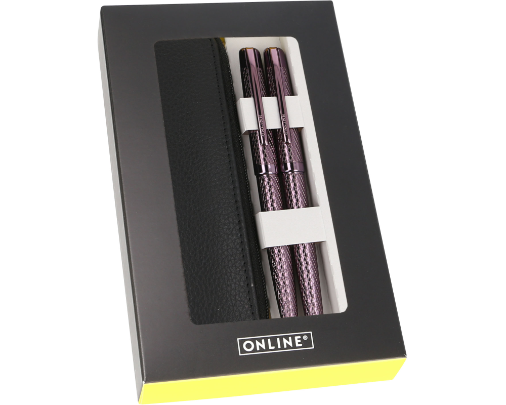 ONLINE Geschenkset Eleganza 34750 Diamond Wine, Lederetui