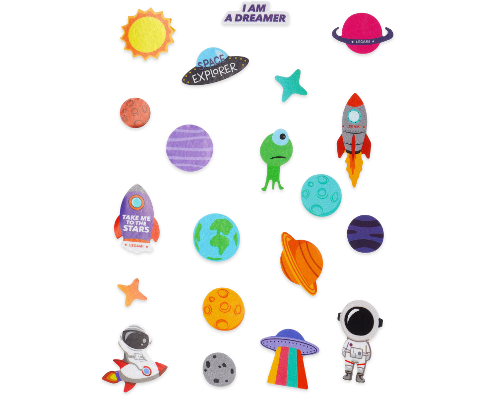 LEGAMI Fahrradaufkleber BST0002 Galaxie 40 Stück