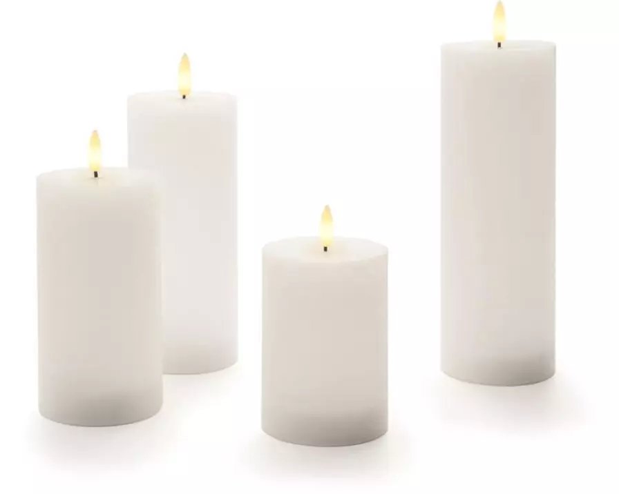 STT Weiss 4 Stück, Wachs