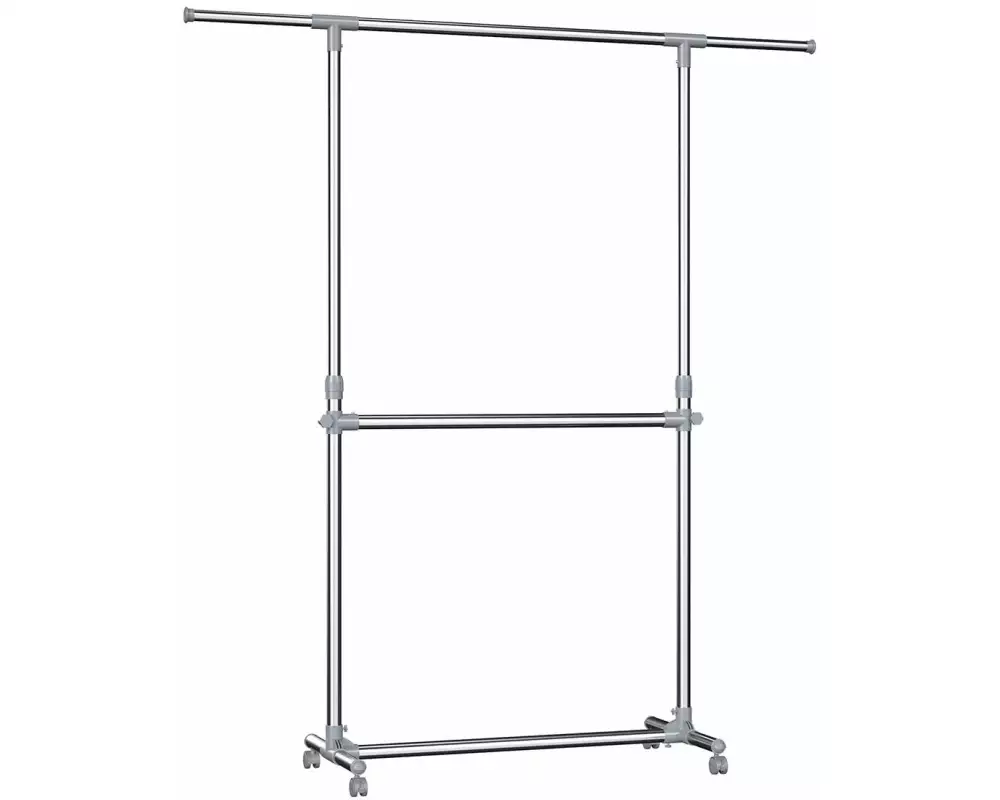 Songmics Garderobenständer 101 - 166 cm, Metall