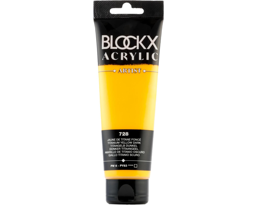 BLOCKX Acrylfarbe 120ml 60728BXC titangelb dunkel
