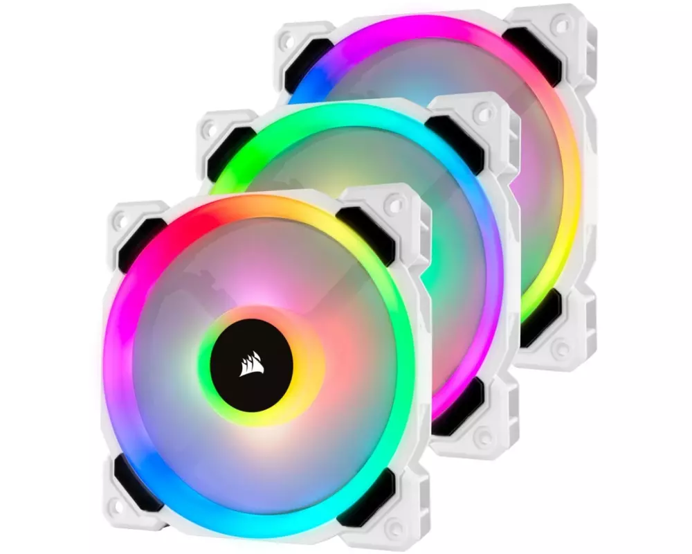 Corsair PC-Lüfter iCUE LL120 RGB Triple Pack mit Lighting Node PRO