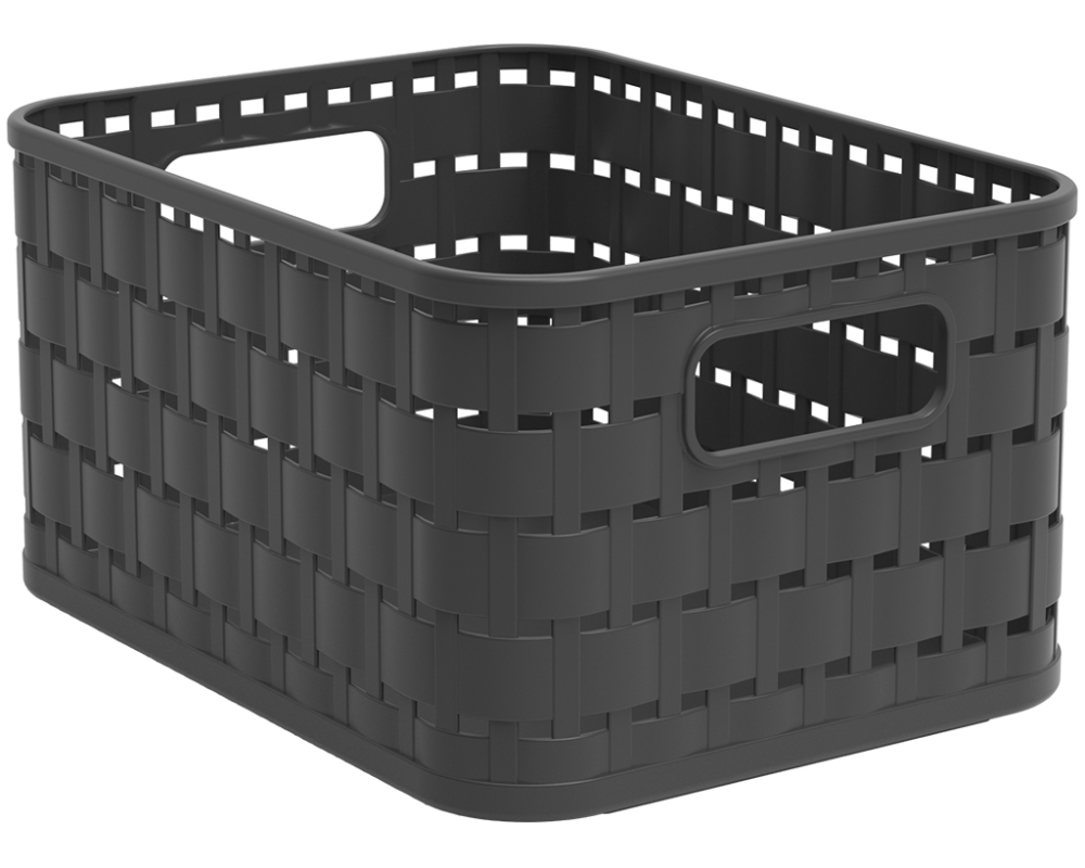 ROTHO Korb Country, A6 1166708046PC 2l, Holzkohle schwarz