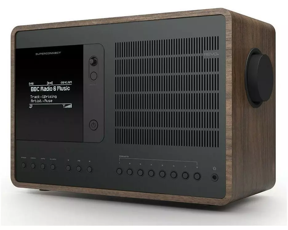 Revo DAB+ Radio SuperConnect Walnuss/Schwarz