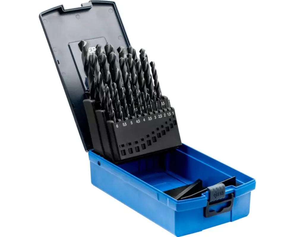 Pferd HSSG-Spiralbohrer-Set 25-tlg. Stahl N DIN 338