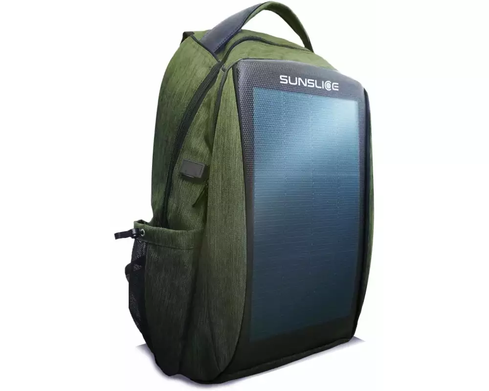 SunSlice Zenith – Solar Backpack – Grün 8 W