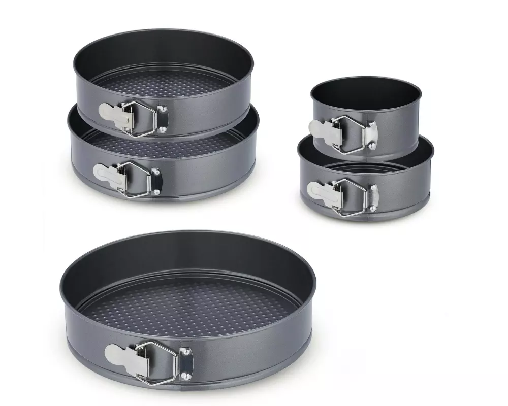 relaxdays Springform 14 cm/18 cm/24 cm/26 cm/28 cm, Anthrazit