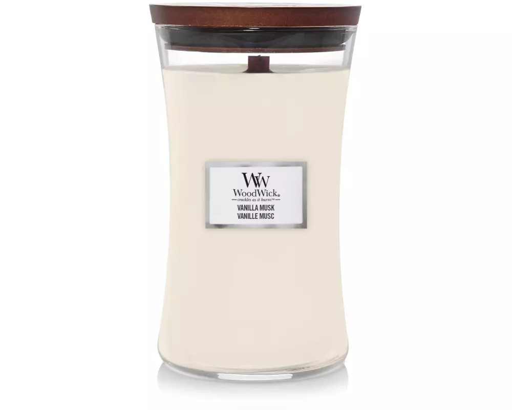 Woodwick Duftkerze Vanilla Musk Large Jar
