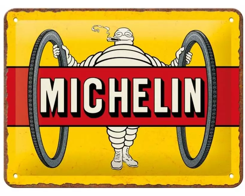 Nostalgic Art Schild Michelin 15 x 20 cm, Metall