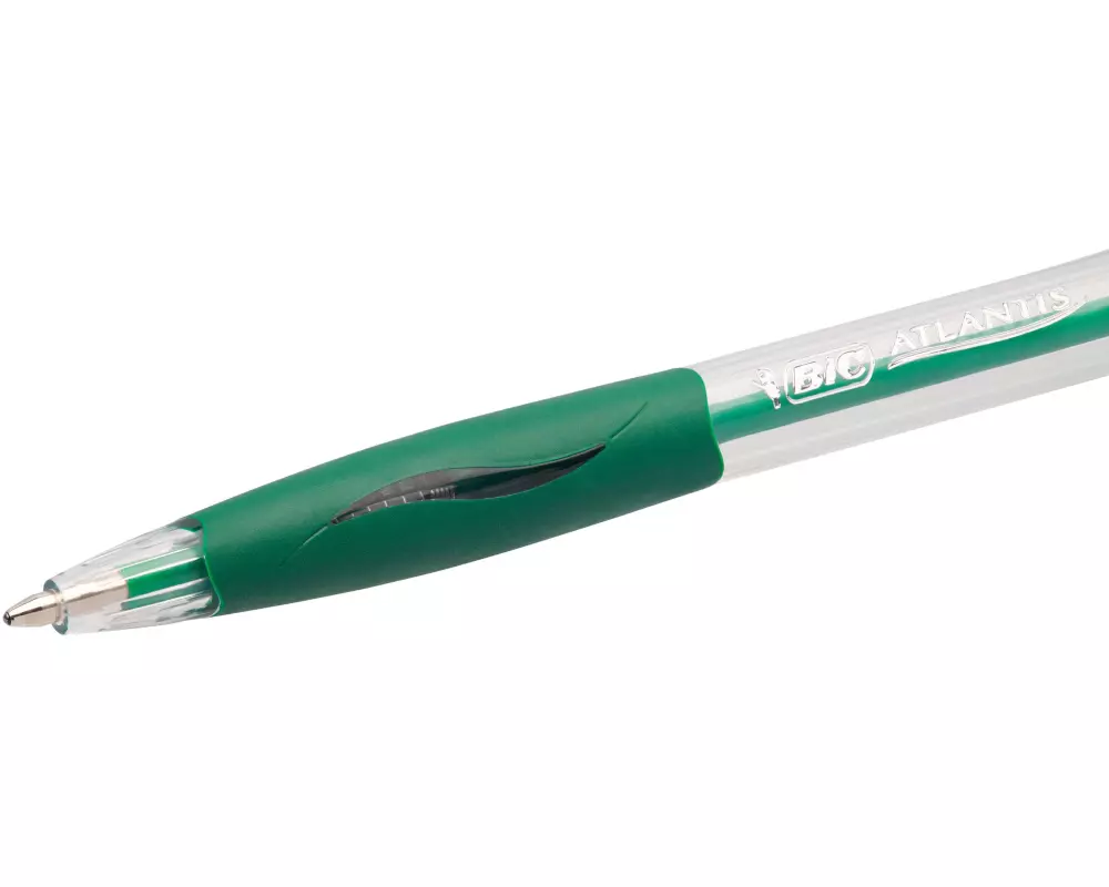 BIC Kugelschreiber Atlantis Classic 0.32 mm, Grün, 12 Stück