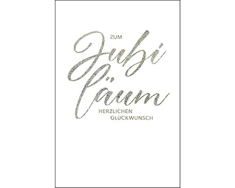 ABC Glückwunschkarte Jubiläum 12.5 x 17.6 cm