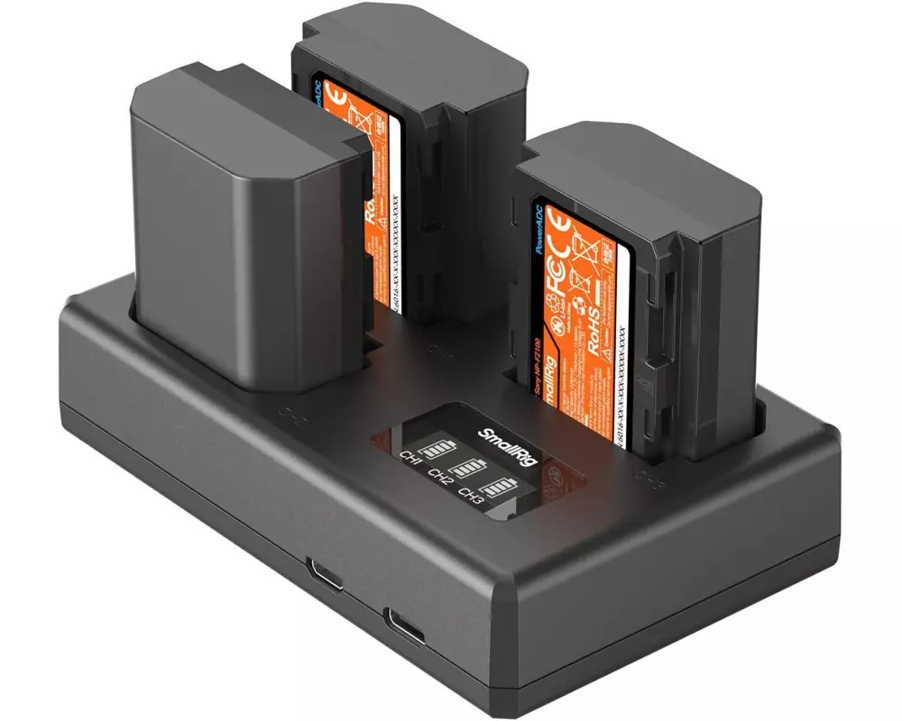 Smallrig Digitalkamera-Akku Battery & Charger Kit NP-FZ100 Triple