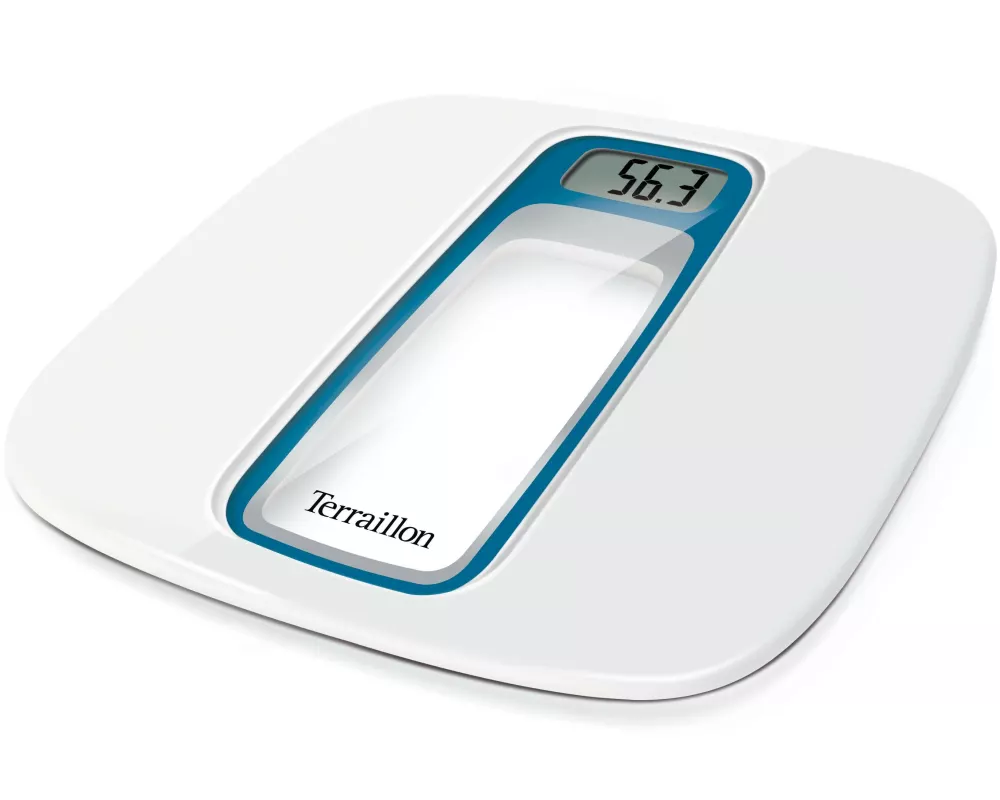 Terraillon Personenwaage Window Vocal Blau; Weiss