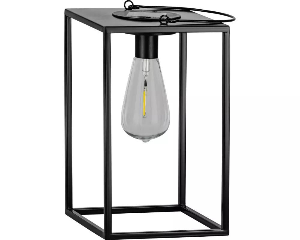 EGLO Leuchten Gartenlicht Deko Solarleuchte Laterne Schwarz