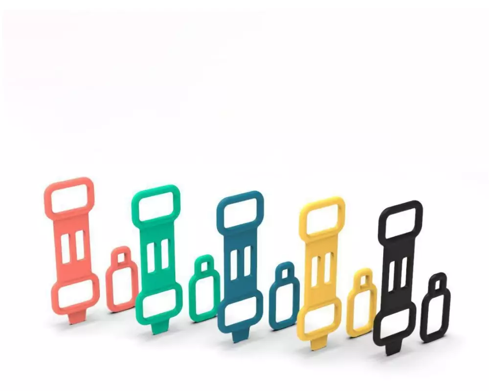 Invoxia Befestigungsclips, 5 Farben à 2 Stück