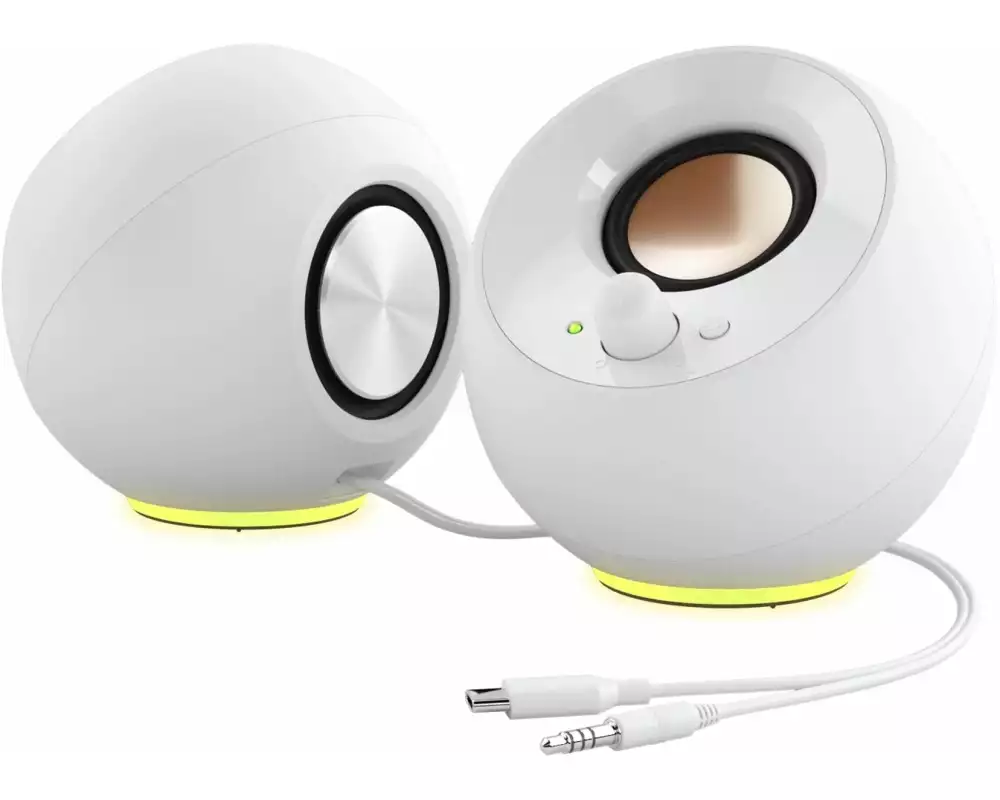 CREATIVE PC-Lautsprecher Pebble SE weiss