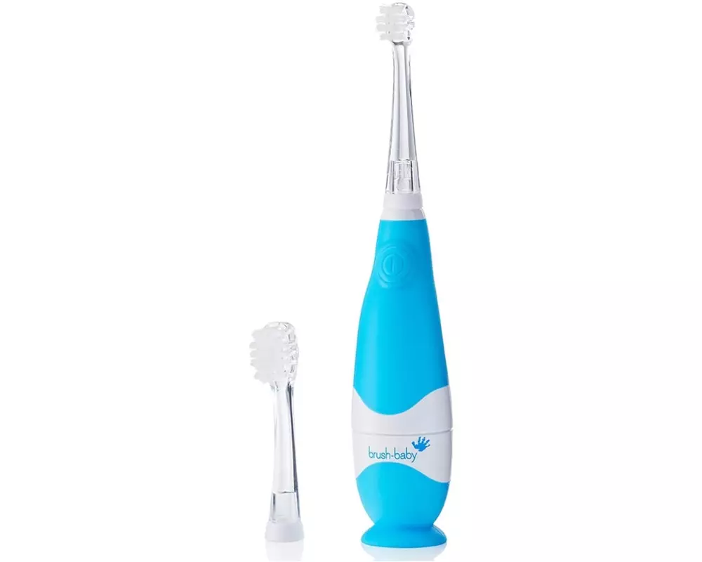 brush-baby Lern-Zahnbürste BabySonic Blau/Weiss