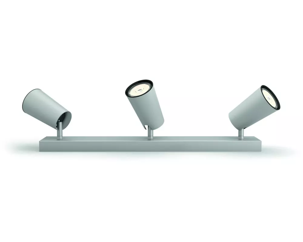 Philips Aufbauspot Paisley, 3 x GU10, 5.5 W, Silber