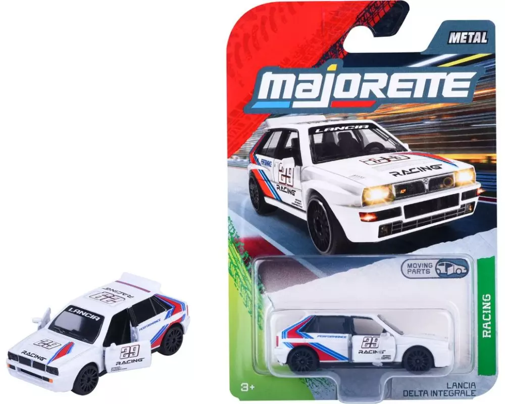 Majorette Racing Lancia Delta Integrale, weiss weiss 1:64